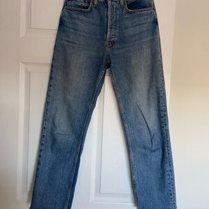 Redone Womens 70s stovepipe jeans med vain size 28